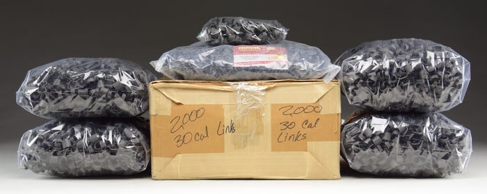 FIFTY POUNDS OF 7.62 NATO DISINTEGRATING LINKS.