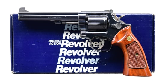 SMITH & WESSON MODEL 14-2 DA REVOLVER.
