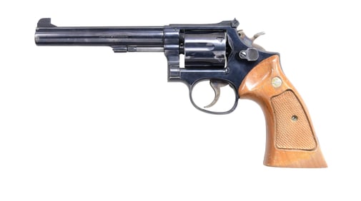 SMITH & WESSON MODEL 14-4 DA REVOLVER.