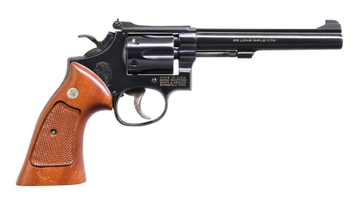 SMITH & WESSON MODEL 17-4 DA REVOLVER.