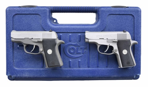 LOT OF TWO COLT PISTOLS.