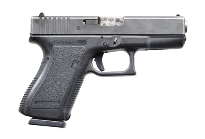 GLOCK 23 SEMI AUTO PISTOL.