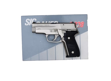 WEST GERMAN SIG SAUER P228 NICKEL SEMI AUTO PISTOL
