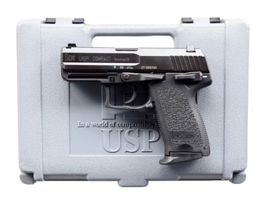 H&K USP COMPACT SEMI AUTO PISTOL.
