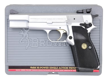 BROWNING HI POWER SEMI AUTO PISTOL.