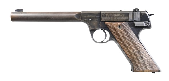 HIGH STANDARD HD MILITARY SEMI AUTO PISTOL.