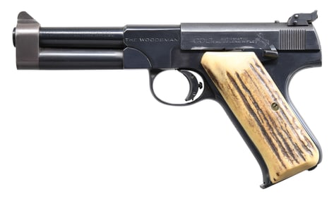 CUSTOMIZED PRE-WAR COLT WOODSMAN SEMI-AUTOMATIC