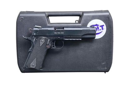 WALTHER / COLT 1911 RAIL GUN SEMI AUTO PISTOL.