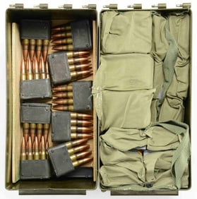 600+ ROUNDS OF 7.62 NATO BALL AMMO IN STEEL CLIPS
