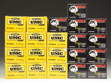 1050 ROUNDS 30 CARBINE FMJ AMMUNITION.