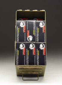 1,000 Rd. CAN of WOLF STEEL CASED 30 CARBINE AMMO.