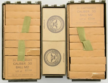 1040 RDS. LAKE CITY 30 CAL. 1966 M2 (30-06) BOXED