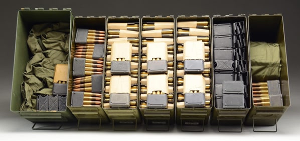 ABOUT 1200 RDS. OF MIXED M2 BALL 30-06 AMMO.