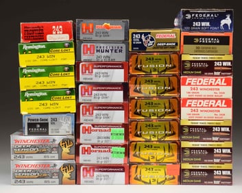 VARIED GROUPING OF 243 WINCHESTER SPORTING RIFLE