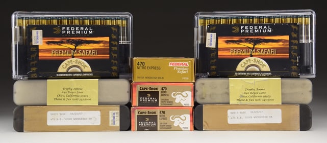 160 RDS. OF MIXED 470 NITRO EXPRESS AMMO.