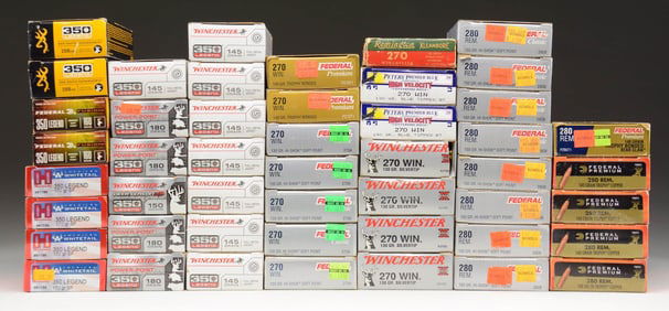 LARGE LOT OF MIXED RIFLE AMMO.