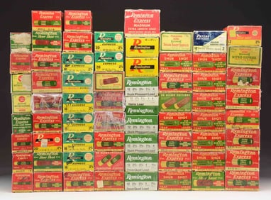 ASSORTED VINTAGE SHOTSHELL LOT.