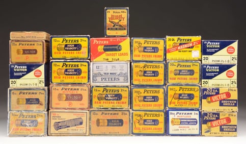 VINTAGE PETERS SHOTGUN AMMO LOT.