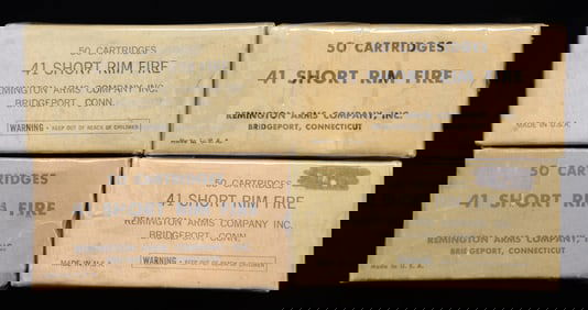 LOT OF 4 BOXES OF REMINGTON .41 SHORT RIMFIRE