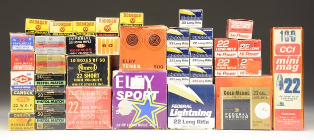 LOT OF ASSORTED RIMFIRE AMMO.