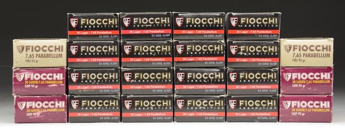 1,100 ROUNDS OF FIOCCHI 7.65X21MM PARABELLUM