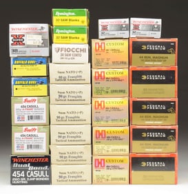 LOT OF ASSORTED HANDGUN AMMO.