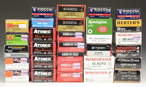 LOT OF MIXED PISTOL AMMO.