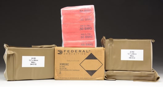 ABOUT 210 RDS. OF 50 BMG AMMO.