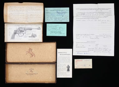 LOT OF 2 VINTAGE COLT & SMITH & WESSON PISTOL