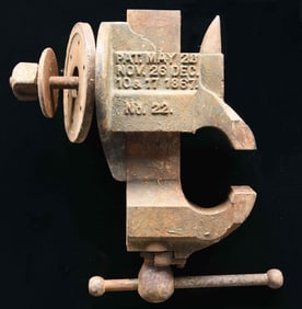 C. PARKER NO. 22 BENCH VISE.