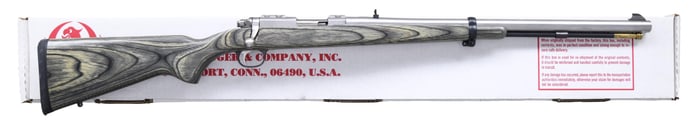 RUGER STAINLESS MODEL 77/50 MUZZLE LOADING RIFLE.