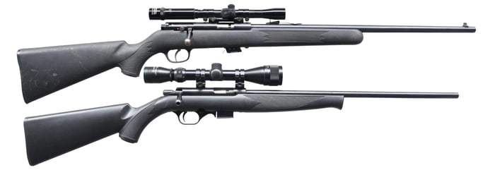 LOT OF TWO RIMFIRE BOLT ACTION RIFLES.