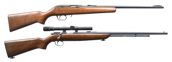 LOT OF TWO RIMFIRE RIFLES.