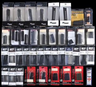 LARGE GROUPING OF MAGAZINES & SOME ACCESSORIES.