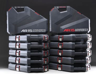 LOT OF 12 REAL AVID AR-15 ARMORER'S MASTER KITS.