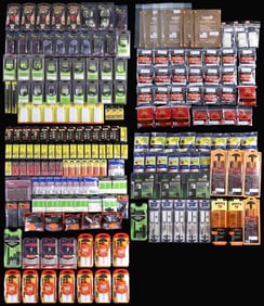 LARGE LOT OF ASSORTED FIREARMS CLEANING SUPPLIES.