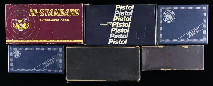 LOT OF 6 COLT, SMITH & WESSON, & HI-STANDARD