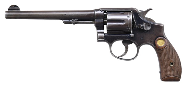 S&W 38 M&P MODEL OF 1902 1st CHANGE REVOLVER.