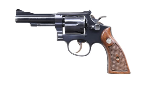 S&W 5-SCREW K-38 COMBAT MASTERPIECE REVOLVER.