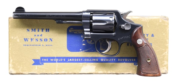 S&W 38 MILITARY & POLICE PRE-MODEL 10 REVOLVER.