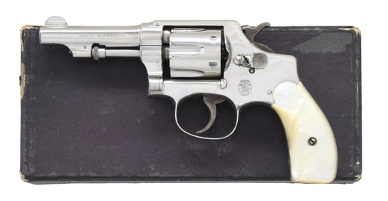 S&W 32 HAND EJECTOR 3rd MODEL REVOLVER.