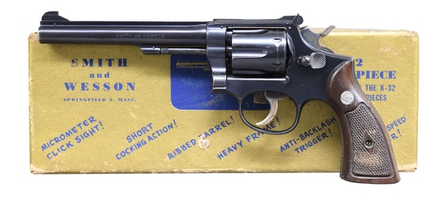 S&W 1948 MODEL K-22 MASTERPIECE REVOLVER.