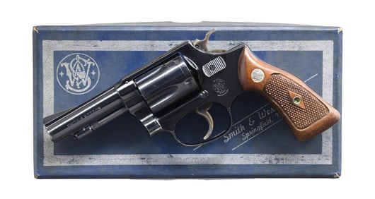 SMITH & WESSON MODEL 36 FLAT LATCH DA REVOLVER.