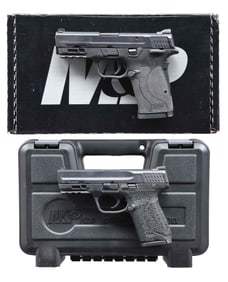 TWO SMITH & WESSON M&P9 SEMI-AUTOMATIC PISTOLS.