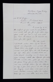 FORT APACHE LETTER DESCRIBING KILLING OF 10th