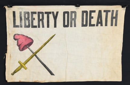LIBERTY OR DEATH FLAG/BANNER.