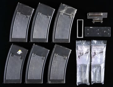 LOT OF MG-13 MAGS & WW2 JAPANESE MG PARTS.
