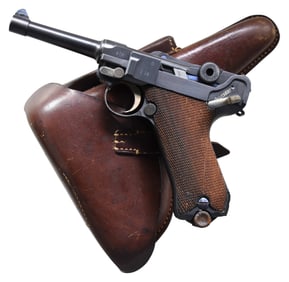 GERMAN WORLD WAR I ERUFRT "1918" DATE P.08 LUGER
