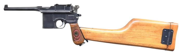 DESIRABLE GERMAN WORLD WAR I MAUSER C96 "RED 9"