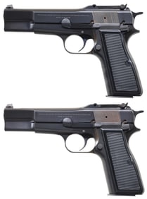 FABULOUS CONSECUTIVE PAIR OF 1973 BELGIAN BROWNING